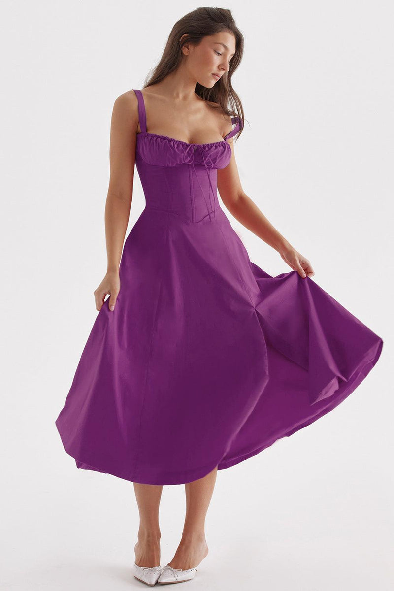 Vestido Médio Alcas Zara