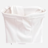 Corset Elegante Couro Lisa