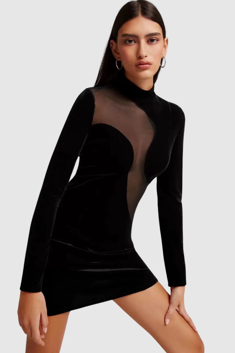 Vestido Curto Velvet Vitoria