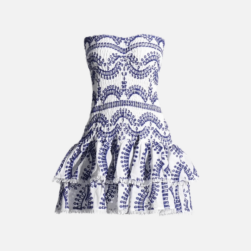 Vestido Elegante Blue Waves