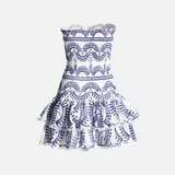 Vestido Elegante Blue Waves