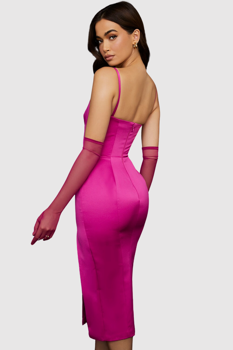 Vestido Médio Sheath Luna