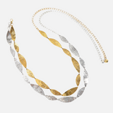 Body Elegante Chain Folhas