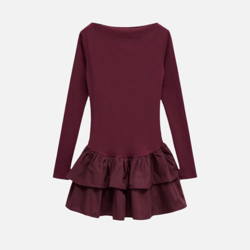 Vestido Elegante Babado Frida