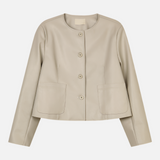 Jaqueta Elegante Couro Tereza