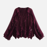 Camisa Elegante Babados Vívian