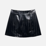 Saia Elegante Couro Iza