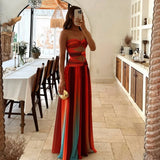 Vestido Elegante Rainbow Sardenha