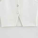 Top Elegante Tricô Lua