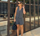 Conjunto Elegante Alfaiataria Celine
