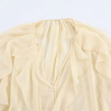Camisa Elegante Babados Vívian