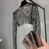 Top Elegante Sobreposição Bloquinho