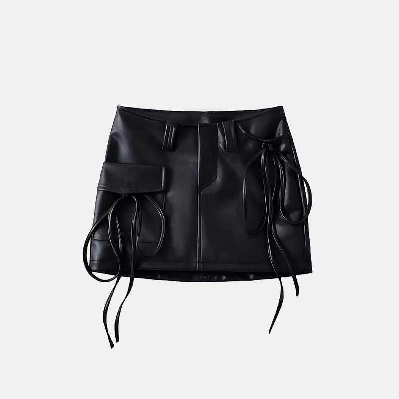 Saia Elegante Couro Foxy