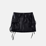 Saia Elegante Couro Foxy