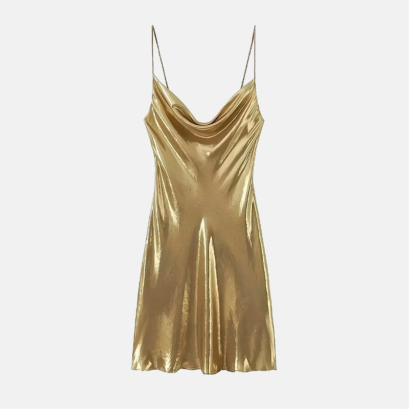 Vestido Elegante Metalizado Martinez