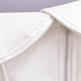 Corset Elegante Couro Lisa