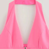 Blusa Elegante Rosa Folia