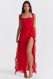 Vestido Longo Babado Estela