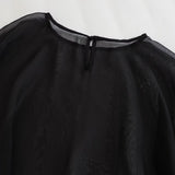 Blusa Elegante Capa Assimétrica