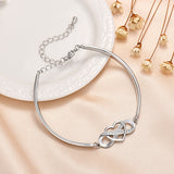 Bracelete Elegante Eterno Coração