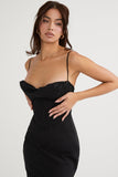 Vestido Longo Cetim Iris