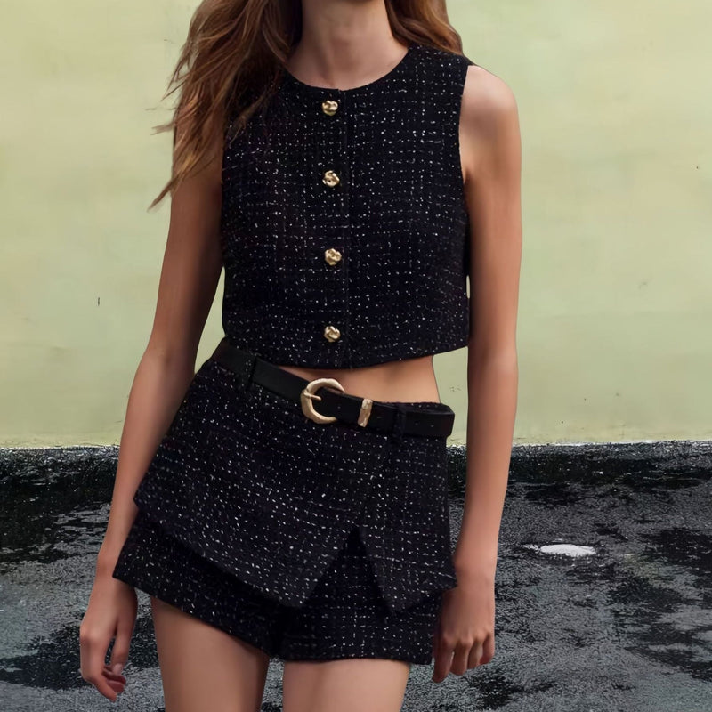 Conjunto Elegante Tweed Karine