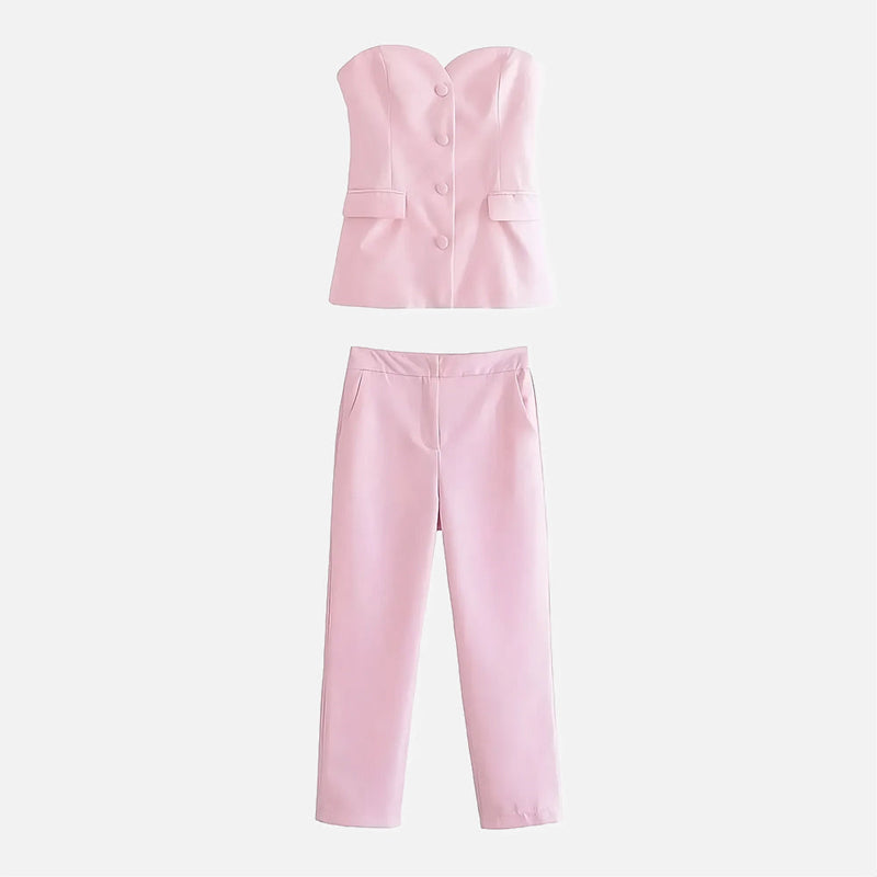Conjunto Elegante Alfaiataria Melina