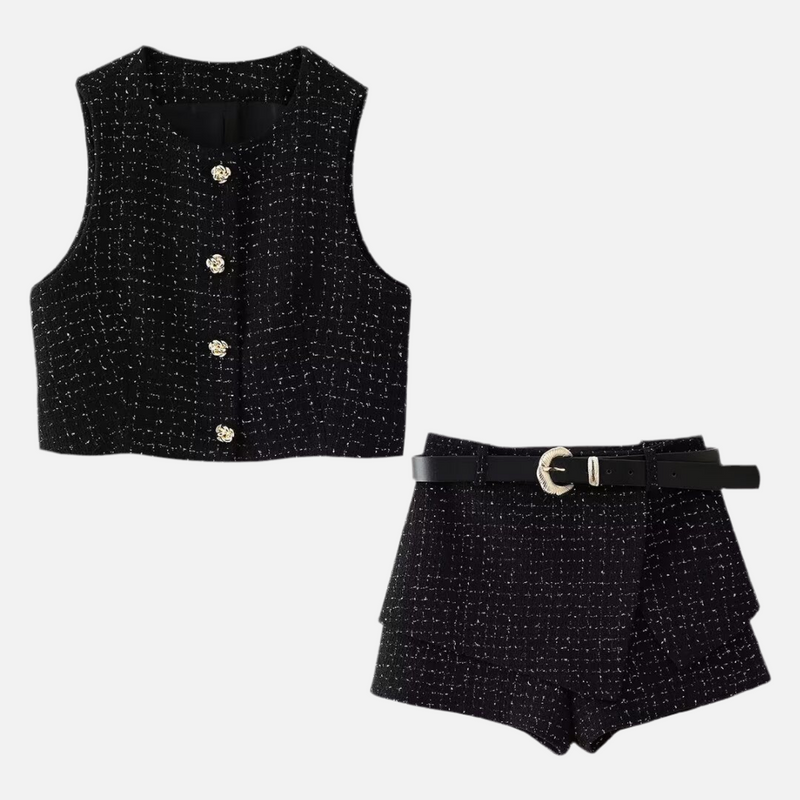 Conjunto Elegante Tweed Karine