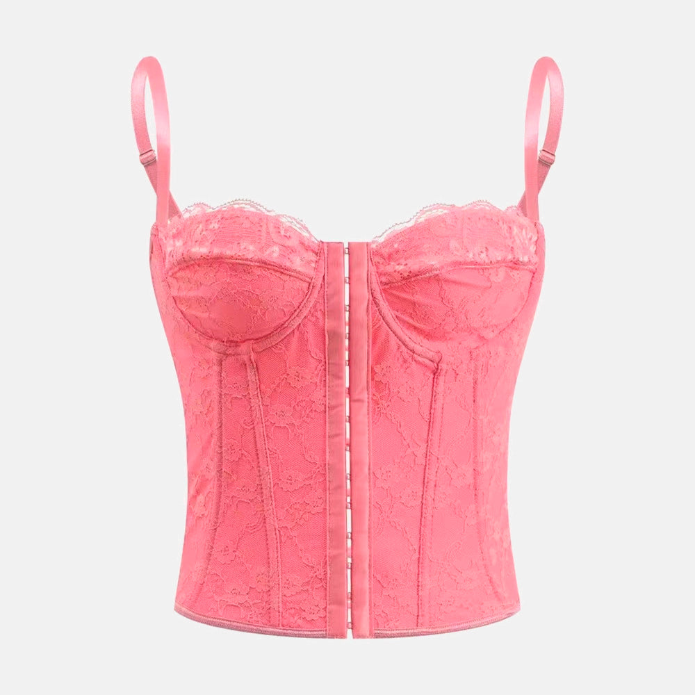 Corset Elegante Renda Jade