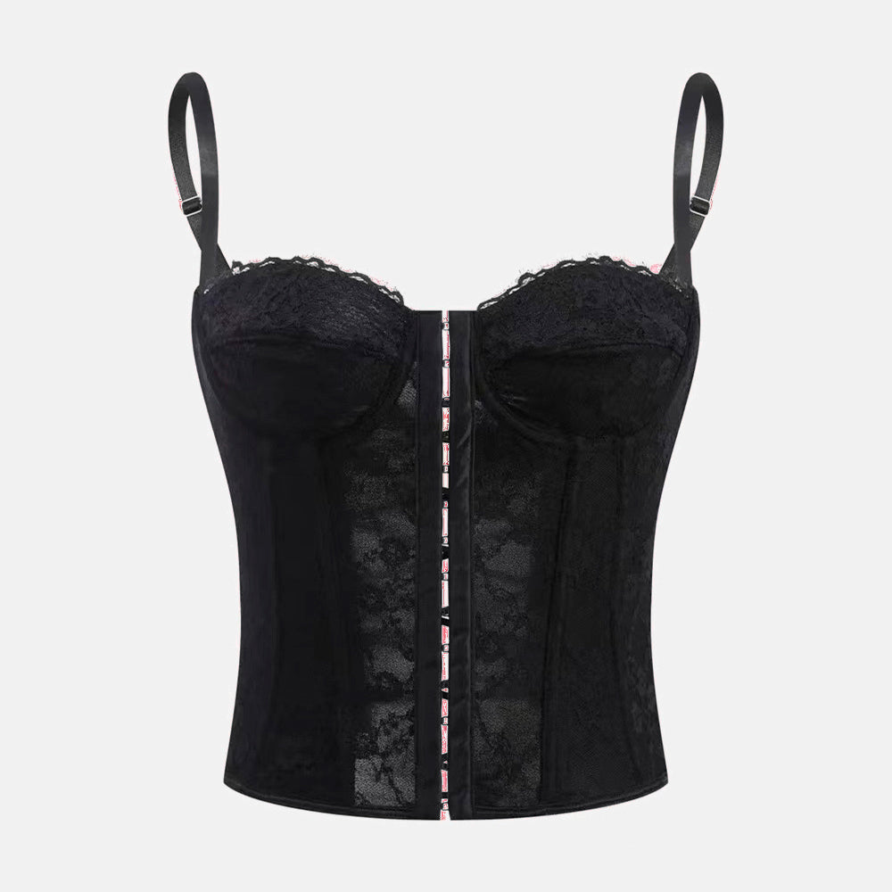 Corset Elegante Renda Jade