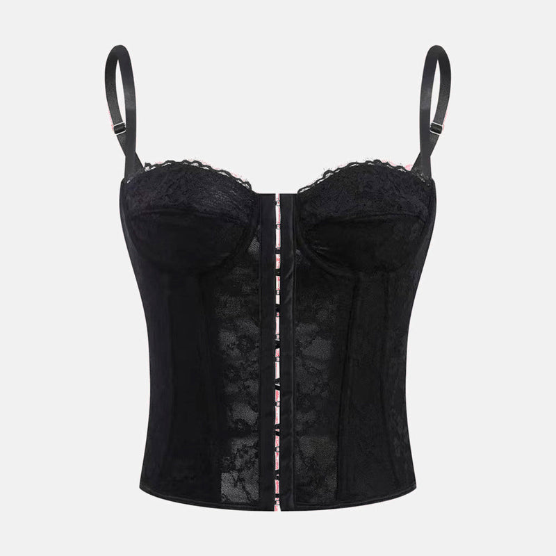 Corset Elegante Renda Jade