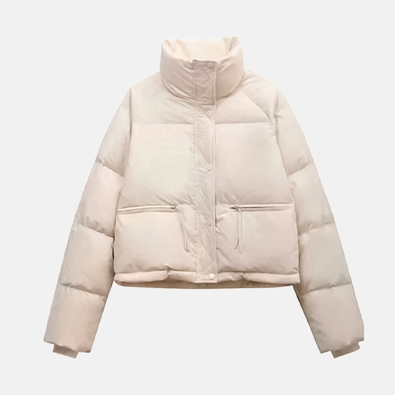 Jaqueta Elegante Puffer Violet