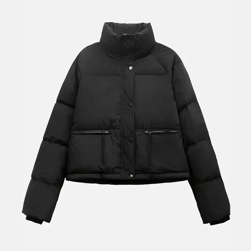 Jaqueta Elegante Puffer Violet