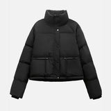 Jaqueta Elegante Puffer Violet
