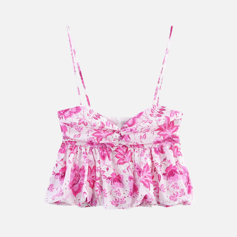 Top Elegante Floral Savana