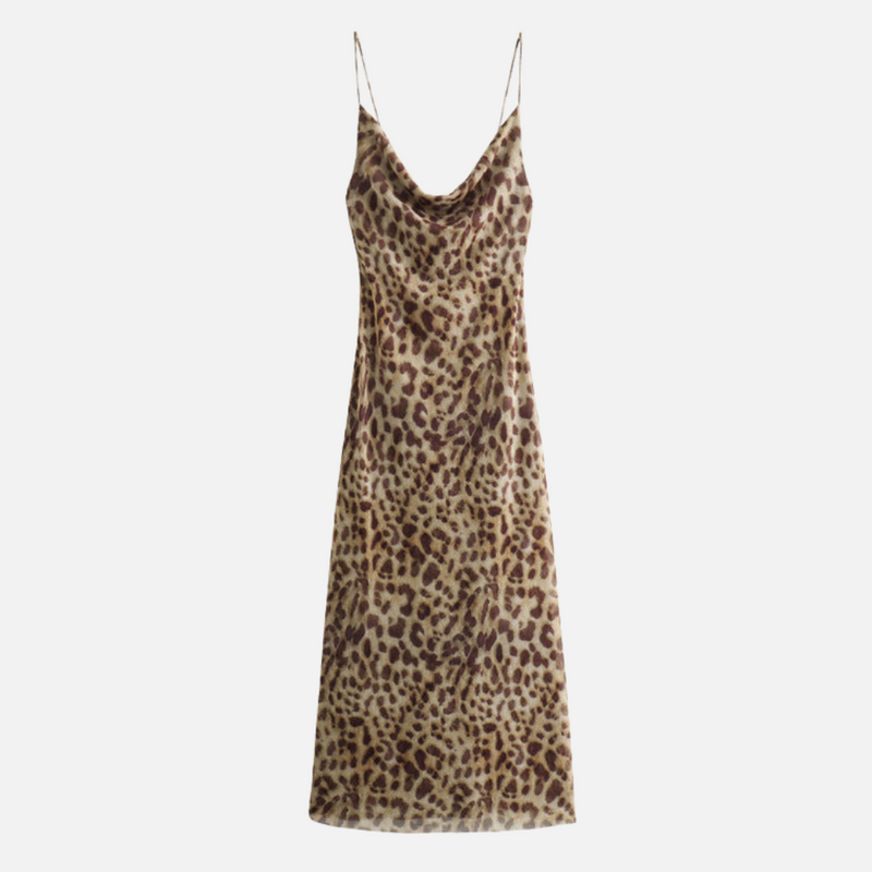Vestido Elegante Onça Duda