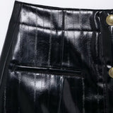 Saia Elegante Couro Iza
