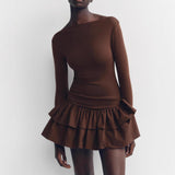 Vestido Elegante Babado Frida