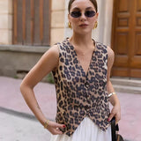 Blusa Elegante Colete Onça